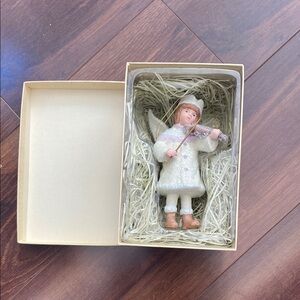 Vintage Angel Figurine Playing Violin